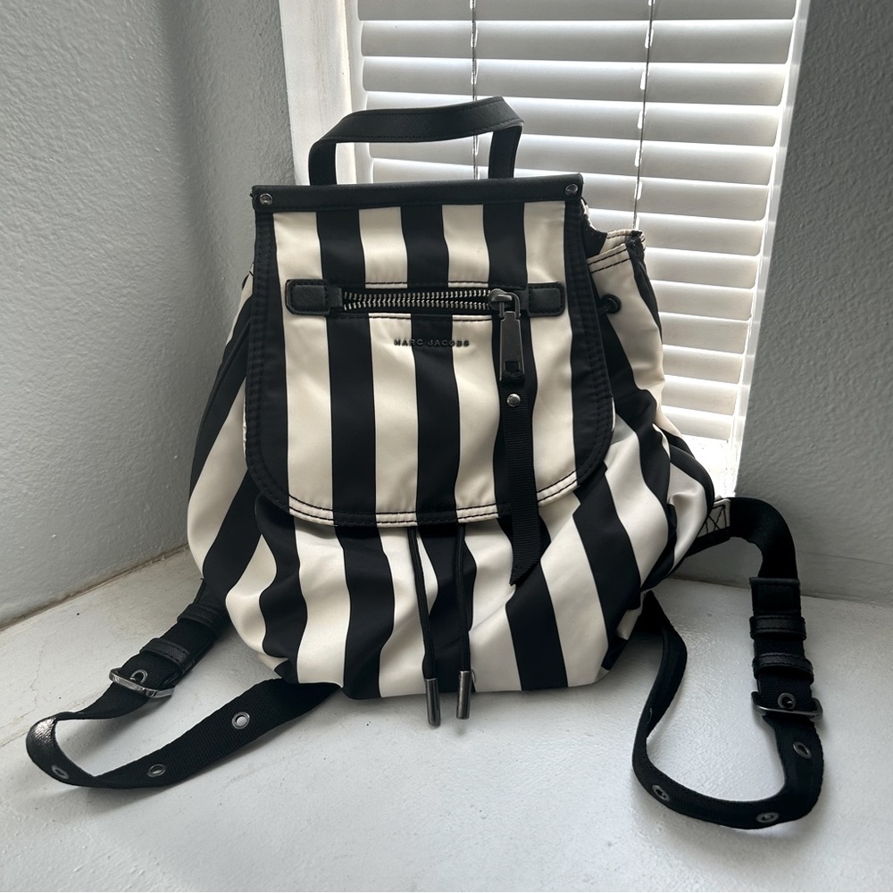 MARC JACOBS Striped Backpack